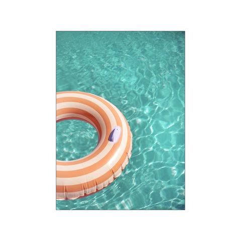 Peach Fuzz Swimming Pool Fun — Art print by Raisa Zwart from Poster & Frame