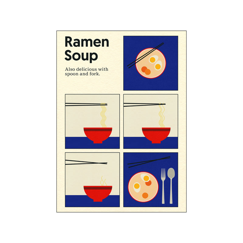 Ramen Soup — Art print by Rosi Feist from Poster & Frame