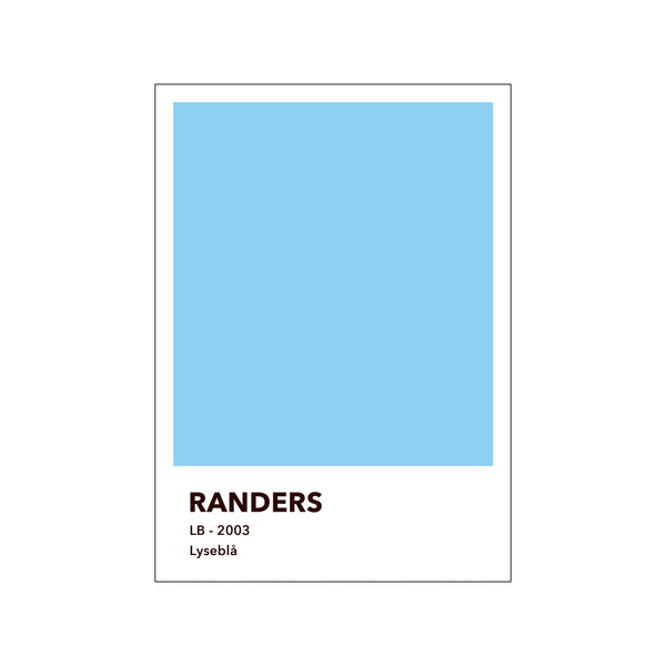 RANDERS - LYSEBLÅ — Art print by Olé Olé from Poster & Frame