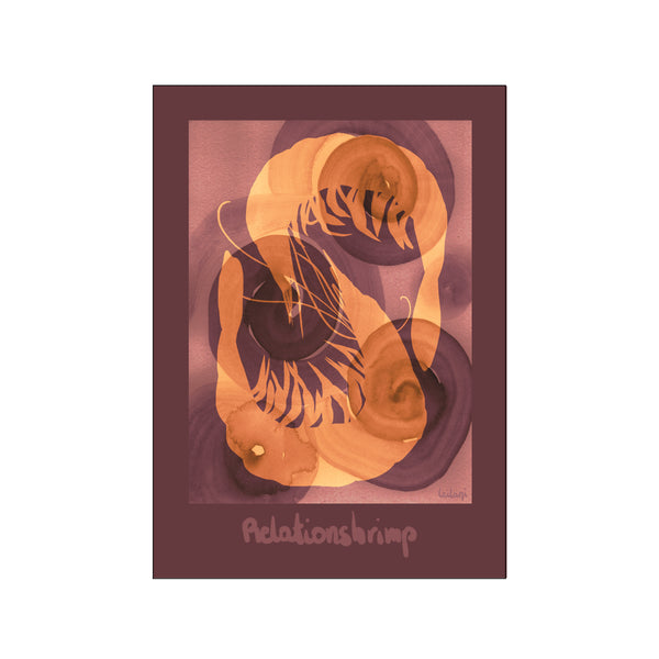 Relationshrimp — Art print by Leilani from Poster & Frame