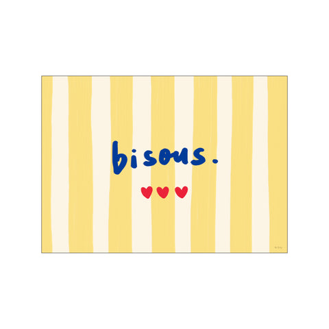 Bisous (yellow) — Art print by Rio Soléy from Poster & Frame