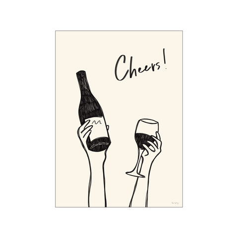 Cheers! (black) — Art print by Rio Soléy from Poster & Frame