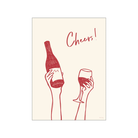 Cheers! (red) — Art print by Rio Soléy from Poster & Frame