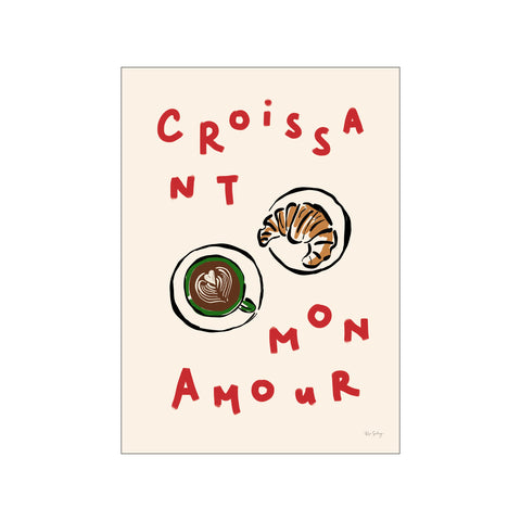 Croissant Mon Amour — Art print by Rio Soléy from Poster & Frame