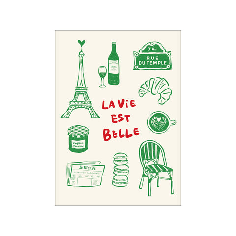 La Vie Est Belle - Paris Poster — Art print by Rio Soley from Poster & Frame
