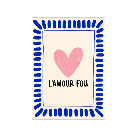 L'Amour Fou (pink & blue) — Art print by Rio Soléy from Poster & Frame