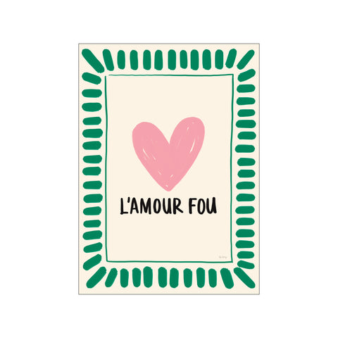 L'Amour Fou (pink & green) — Art print by Rio Soléy from Poster & Frame