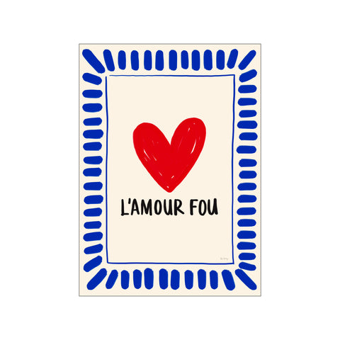 L'Amour Fou (red & blue) — Art print by Rio Soléy from Poster & Frame
