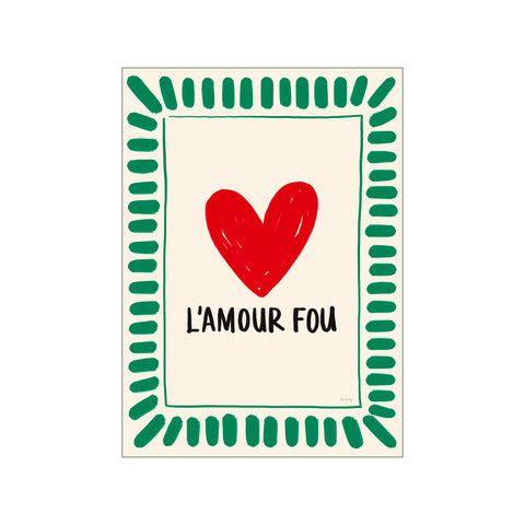 L'Amour Fou (red & green) — Art print by Rio Soléy from Poster & Frame