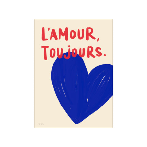 L'Amour Toujours (blue) — Art print by Rio Soléy from Poster & Frame