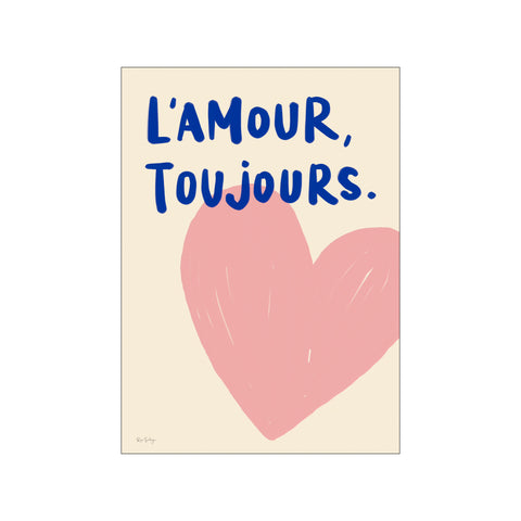 L'Amour Toujours (pink) — Art print by Rio Soléy from Poster & Frame