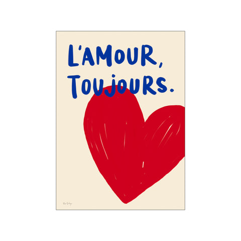 L'Amour Toujours (red) — Art print by Rio Soléy from Poster & Frame
