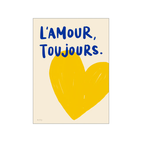 L'Amour Toujours (yellow) — Art print by Rio Soléy from Poster & Frame