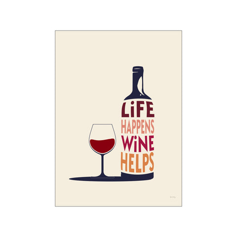 Life Happens, Wine Helps — Art print by Rio Soléy from Poster & Frame