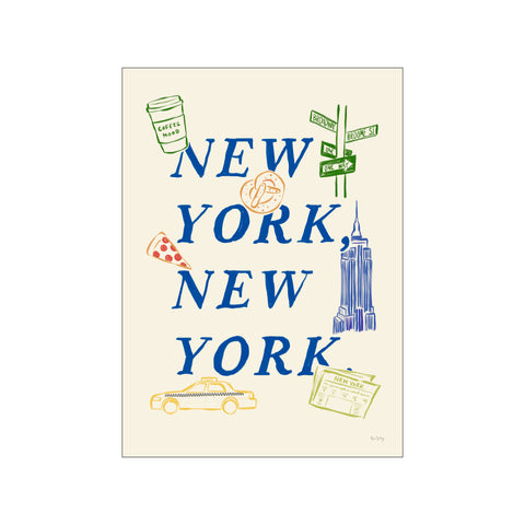 New York, New York. (blue) — Art print by Rio Soléy from Poster & Frame