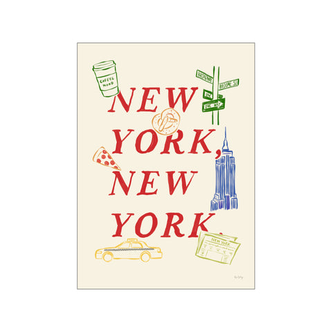New York, New York. (red) — Art print by Rio Soléy from Poster & Frame