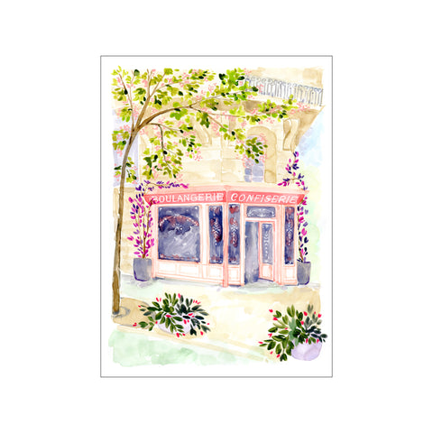 Naive Paris boulangerie — Art print by Rosana Laiz Blursbyai from Poster & Frame