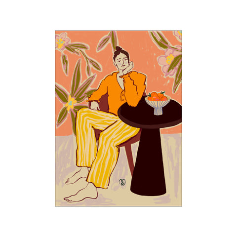 Woman With Oranges — Art print by Sandra Poliakov from Poster & Frame