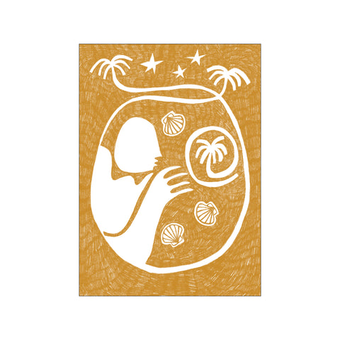 Palm Tree Island 2 - Yellow — Art print by Shatha Al Dafai from Poster & Frame