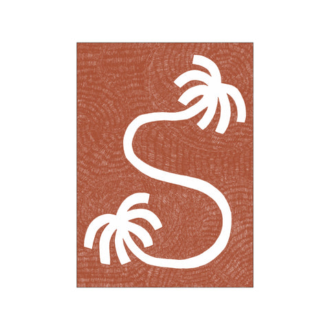 Palm Tree Path - Terracotta — Art print by Shatha Al Dafai from Poster & Frame