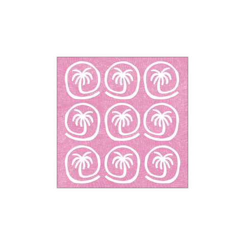 Palm Tree Tiles - Pink — Art print by Shatha Al Dafai from Poster & Frame
