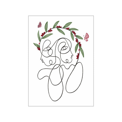Blossoming Connection — Art print by Shatha Al Dafai from Poster & Frame