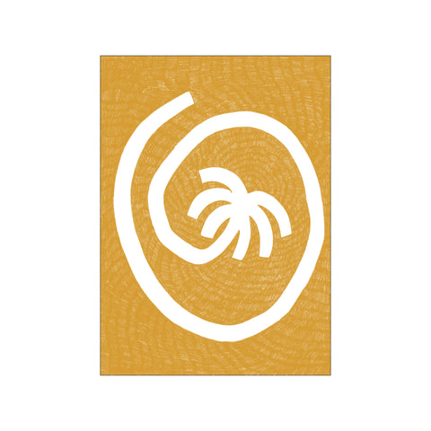 Spiral Palm Tree - Yellow — Art print by Shatha Al Dafai from Poster & Frame