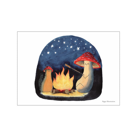 Cozy Campfire — Art print by Sigge Illustration from Poster & Frame