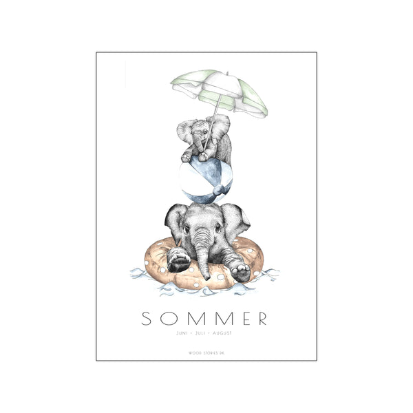 ÅRSTIDSPLAKAT - SOMMER — Art print by Wood Stories from Poster & Frame