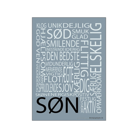 Søn — Art print by MitDejligeHjem from Poster & Frame