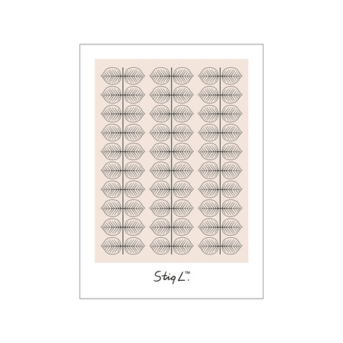 Berså Beige Leaf Pattern — Art print by Stig Lindberg from Poster & Frame