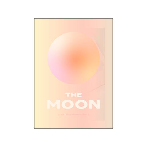 The Moon (Peach) — Art print by Scandiboom from Poster & Frame