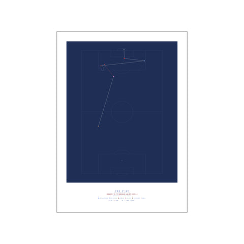 Hjalte Nørregård, 2003 - Dark Blue — Art print by The Play from Poster & Frame