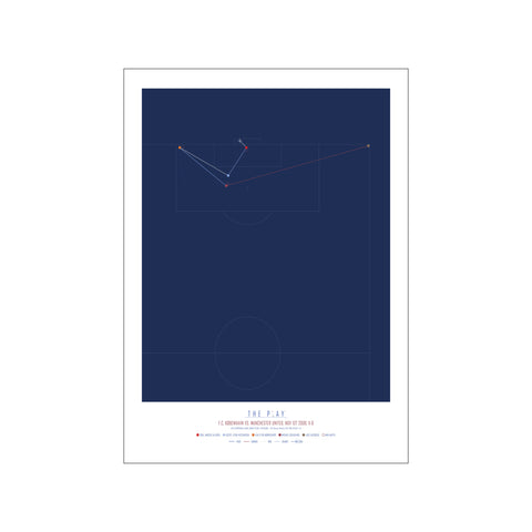 Marcus Allbäck, 2006 - Dark Blue — Art print by The Play from Poster & Frame