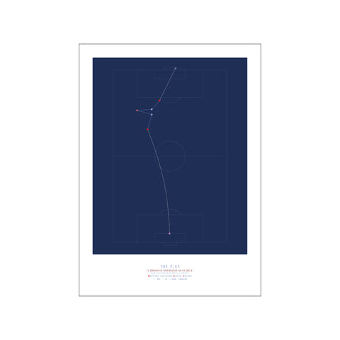Peter Møller, 2002 - Dark Blue — Art print by The Play from Poster & Frame