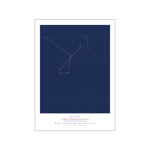 Roony Bardghji, 2023 - Dark Blue — Art print by The Play from Poster & Frame
