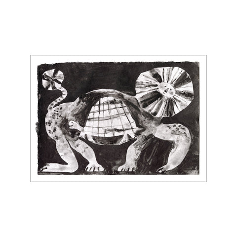 Turtle and Lion — Art print by The Poster Club x Clara Selina Bach from Poster & Frame