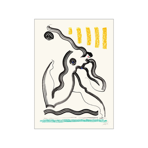 Discus — Art print by The Poster Club x Kelly Anna from Poster & Frame