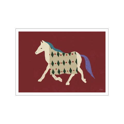Horse Bordo — Art print by The Poster Club x Lucrecia Rey Caro from Poster & Frame