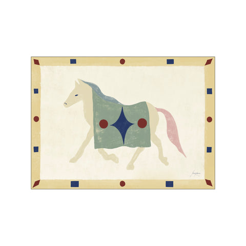 Horse Geometri — Art print by The Poster Club x Lucrecia Rey Caro from Poster & Frame