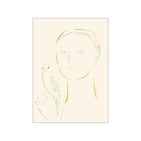 Boy and Parrot 02 — Art print by The Poster Club x Oamul from Poster & Frame