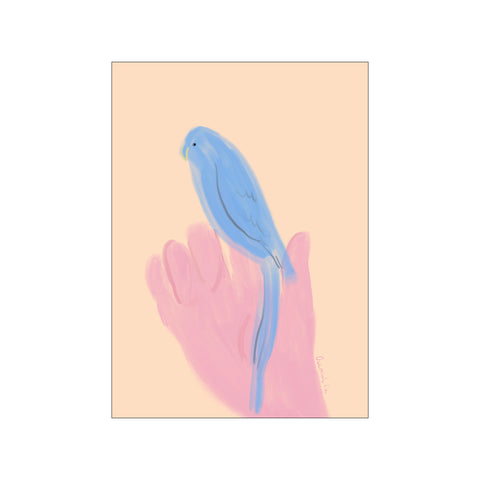 Parrot in Hand — Art print by The Poster Club x Oamul from Poster & Frame