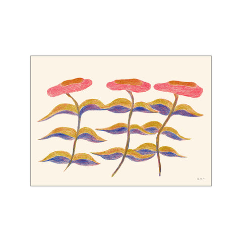 Three Flowers — Art print by The Poster Club x Ojuna Njama Petersen from Poster & Frame