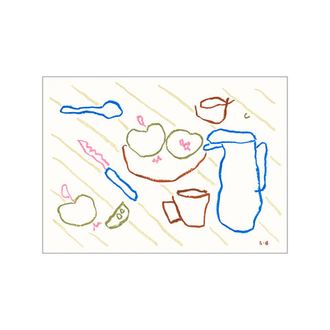 Tea Time — Art print by The Poster Club x Steffi Bauer from Poster & Frame