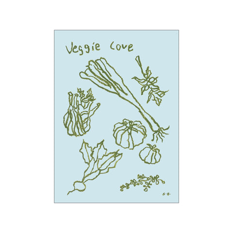Veggie Love — Art print by The Poster Club x Steffi Bauer from Poster & Frame