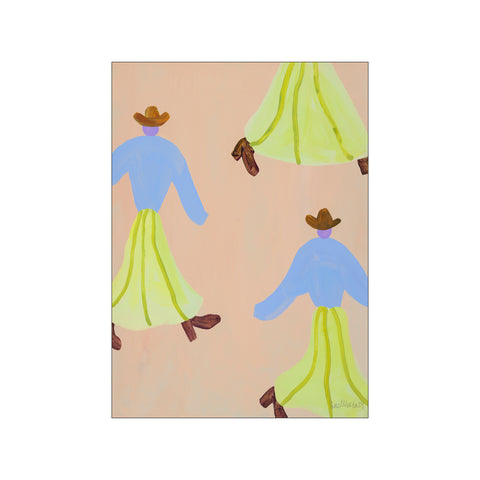 Dancing Cowgirls — Art print by The Poster Club x Lise Uhrskov from Poster & Frame