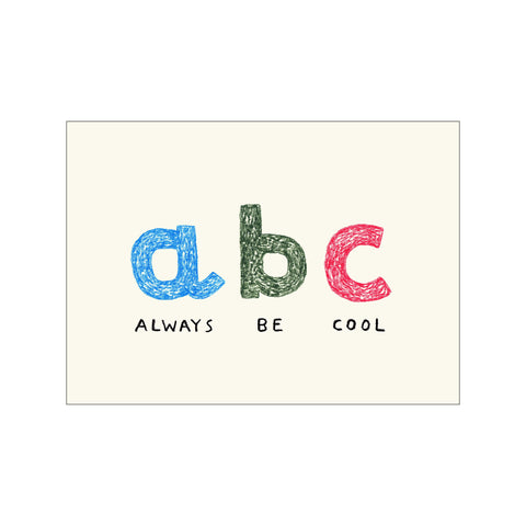 ABC — Art print by The Poster Club x Samuel Eckert from Poster & Frame