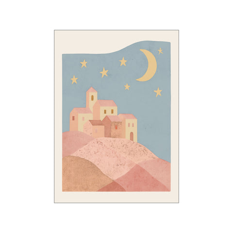 Moonlit Village Dreams — Art print by Treechild from Poster & Frame