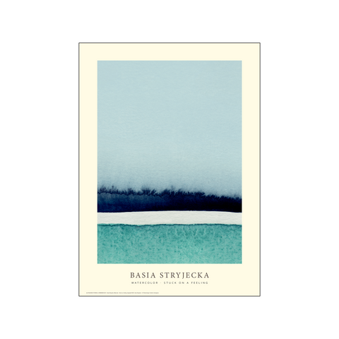 Stuck on a feeling - Blue and Turkise — Art print by Permild & Rosengreen x Basia Stryjecka from Poster & Frame