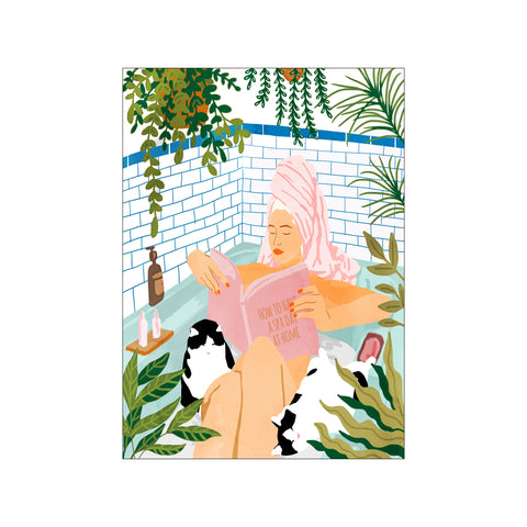Spa Day At Home Art Print — Art print by Uma Gokhale from Poster & Frame